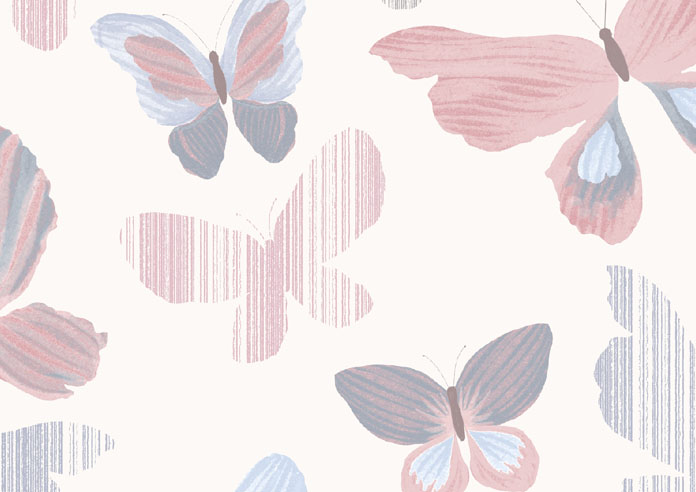 Butterfly, Delicate Pink - Twist&Fit Roller Blind - Image 6
